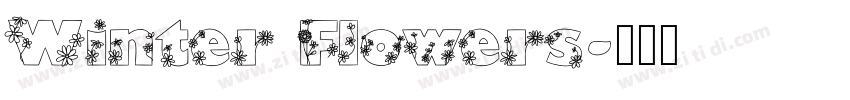 Winter Flowers字体转换